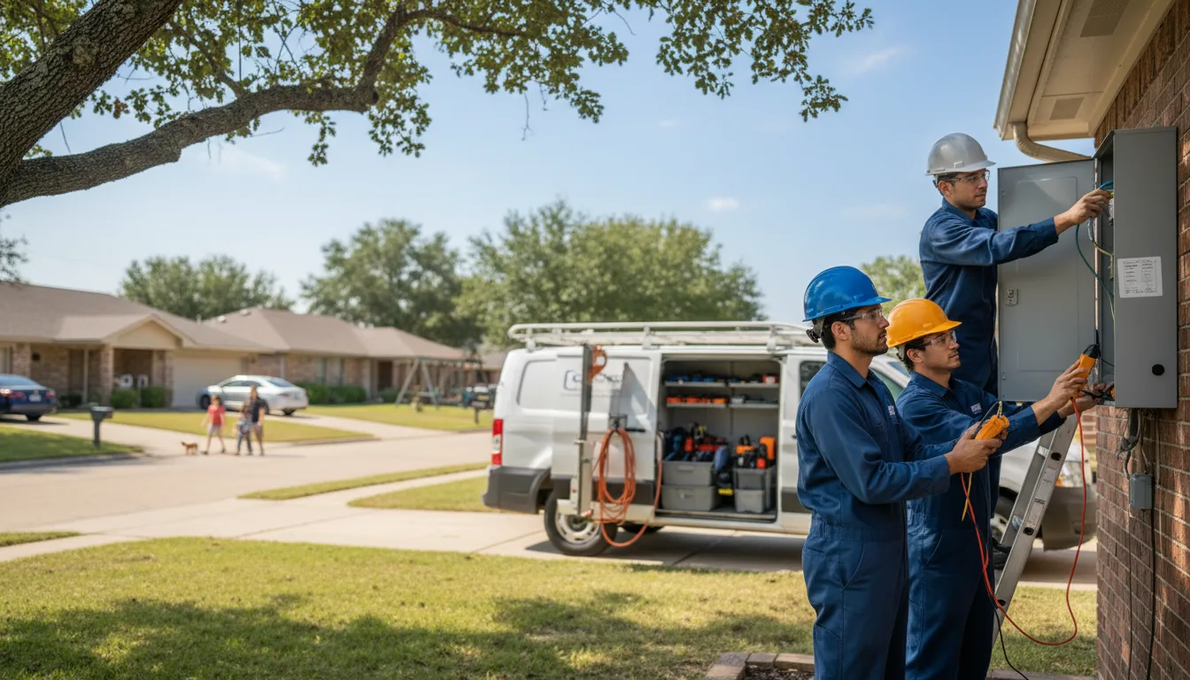 Certified electrician providing emergency electrical services in Bruning, NE